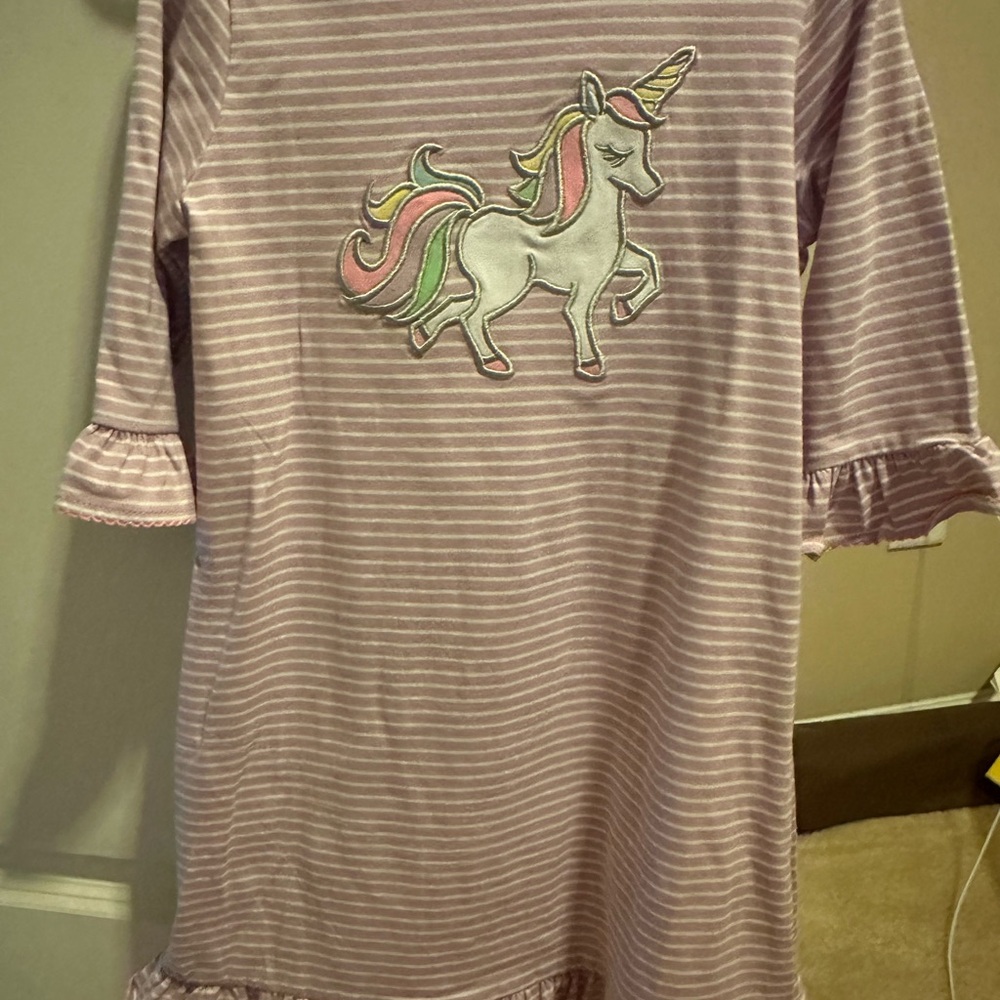 Striped Unicorn dress Classic Whimsy brand size 6 Never worn